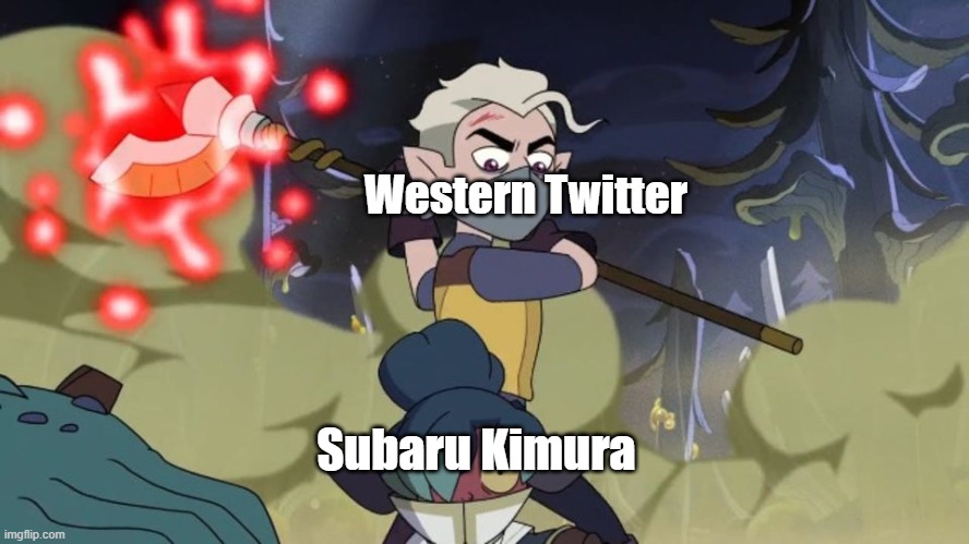 Playing Golf w/ Kiki | Western Twitter; Subaru Kimura | image tagged in playing golf w/ kiki | made w/ Imgflip meme maker