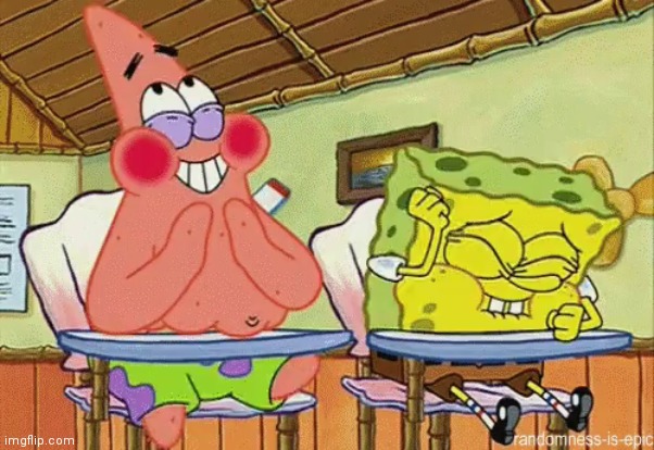 image tagged in lol pongebob patrick laughter | made w/ Imgflip meme maker