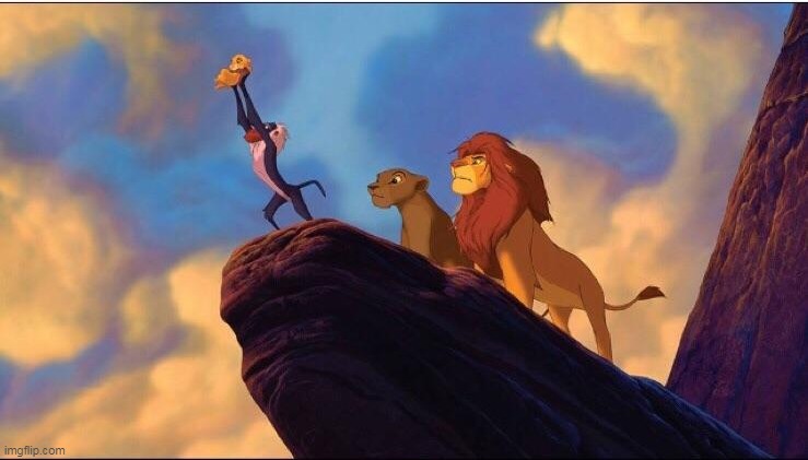 Remember when they were going to sacrifice Simba for the soul stone? | image tagged in the lion yeet | made w/ Imgflip meme maker