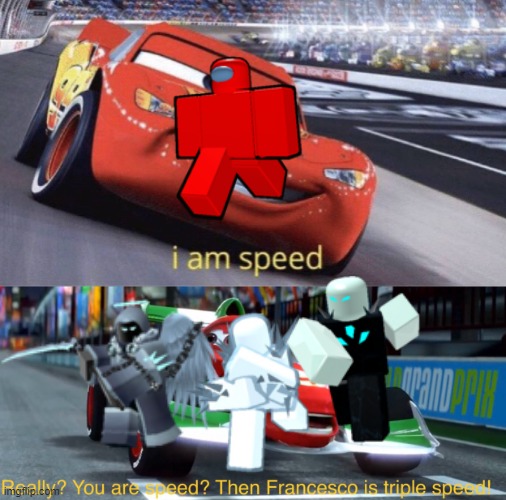 Fast + OP | image tagged in i am speed but triple speed,tds,tower defense simulator,banned from roblox | made w/ Imgflip meme maker