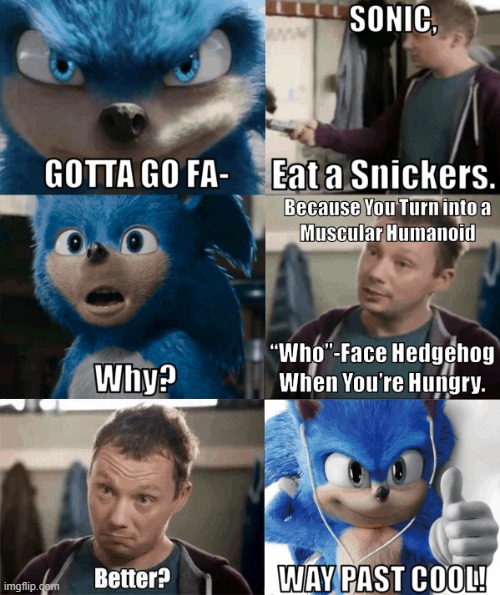 Sonic does too much | image tagged in sonic the hedgehog,sonic movie | made w/ Imgflip meme maker