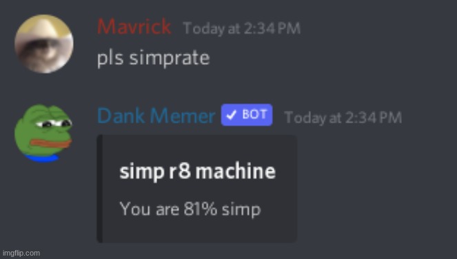 I am 75% water, and 81% simp | made w/ Imgflip meme maker