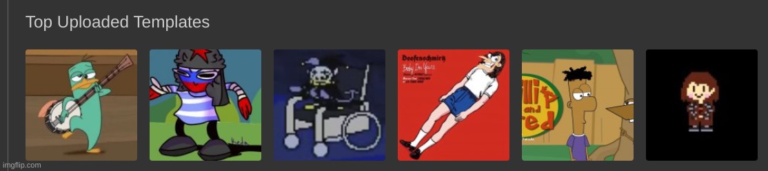 lmao half of them is from phineas and ferb | made w/ Imgflip meme maker