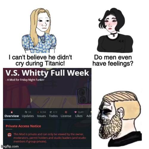 R.I.P Whitty (2/15/21 - 7/22/21) | image tagged in whitty,do men even have feelings | made w/ Imgflip meme maker