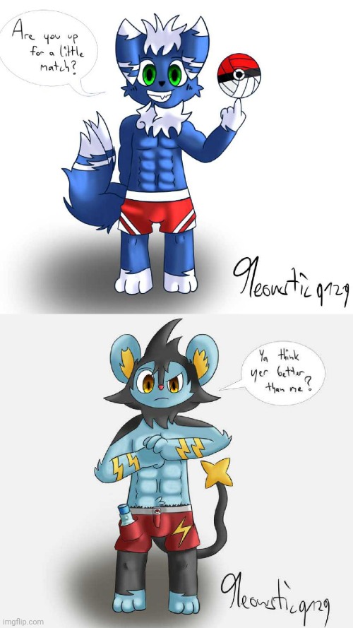 Beach Volleyball Meowstic and Luxio by Meowstic9129 | image tagged in meowstic,luxio,volleyball,furry,pokemon,anthro | made w/ Imgflip meme maker