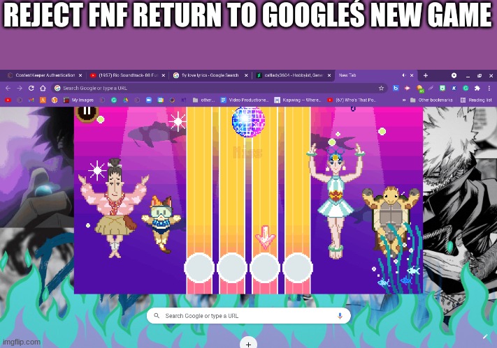 REJECT FNF RETURN TO GOOGLEŚ NEW GAME | made w/ Imgflip meme maker