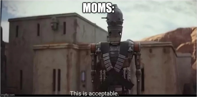 This is acceptable | MOMS: | image tagged in this is acceptable | made w/ Imgflip meme maker