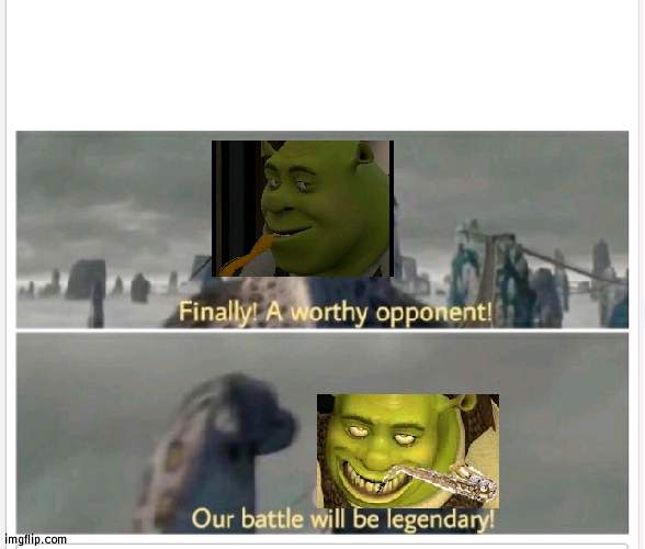 Finally! A worthy opponent! | image tagged in finally a worthy opponent | made w/ Imgflip meme maker