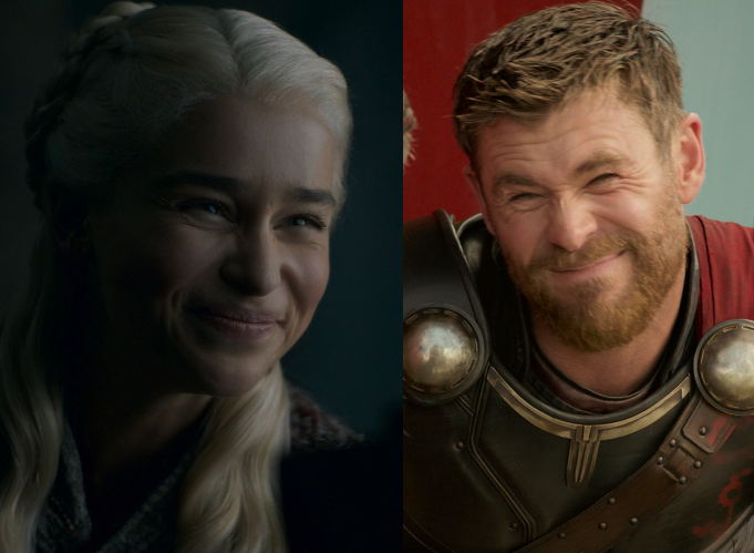 Daenerys meets Thor Blank Meme Template