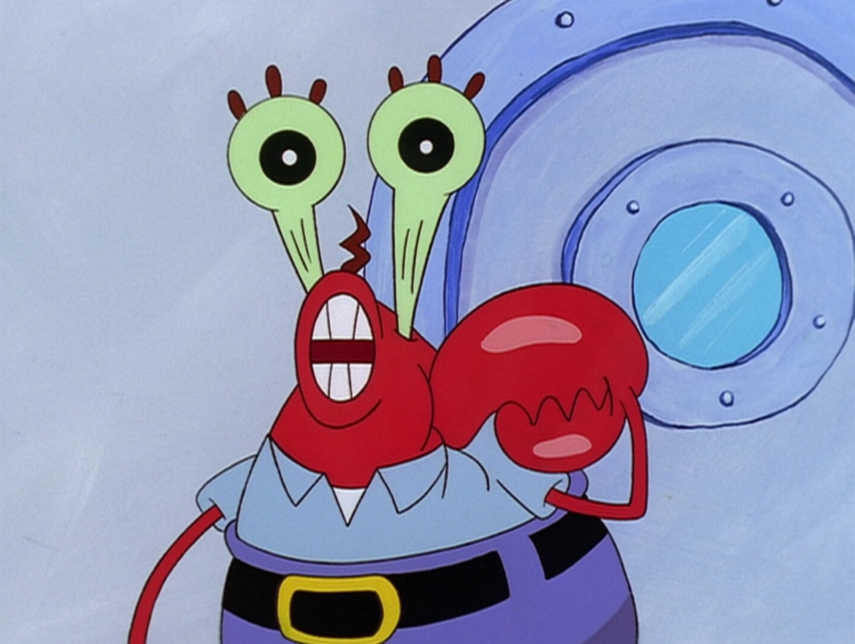 Mr krabs weird face