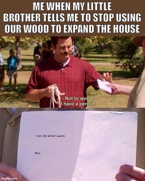 Day36 of making memes from random photos of characters I love until I love myself | image tagged in parks and rec,minecraft | made w/ Imgflip meme maker