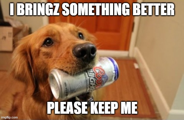 I BRINGZ SOMETHING BETTER PLEASE KEEP ME | made w/ Imgflip meme maker