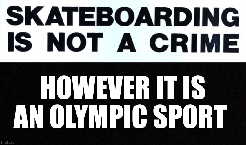 Adesivo Skateboard Skateboarding Is Not a Crime 9cm Circle 