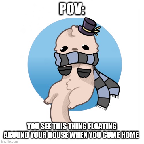 Mr.fluf | POV:; YOU SEE THIS THING FLOATING AROUND YOUR HOUSE WHEN YOU COME HOME | image tagged in yes | made w/ Imgflip meme maker