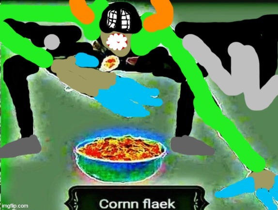 crls but cornn flaek | image tagged in cornn flaek idiot edition | made w/ Imgflip meme maker