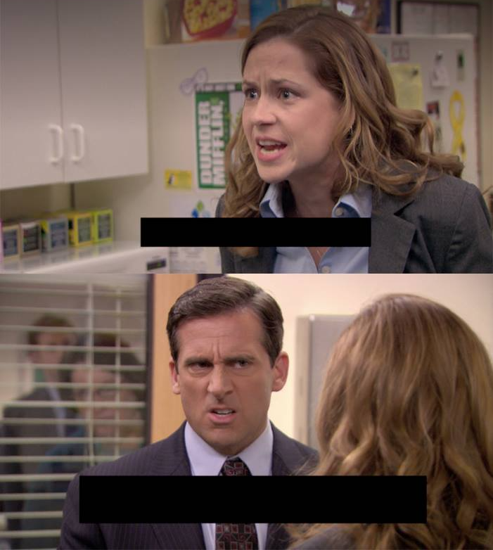High Quality Pam Jim The Office Blank Meme Template