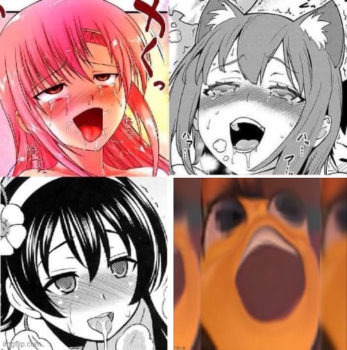 I | image tagged in hentai faces | made w/ Imgflip meme maker