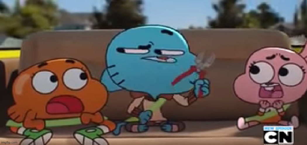 Gumball prepares to get rid of the witnesses | made w/ Imgflip meme maker
