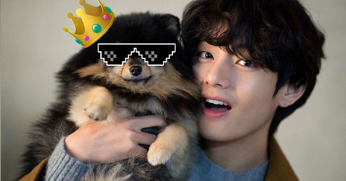 King Yeontan and Servent Taehyung Blank Meme Template