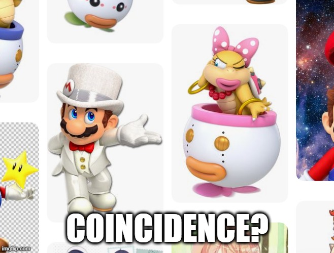 Coincidence? | COINCIDENCE? | image tagged in pinterest,images,mario,romance,ship,wendy koopa | made w/ Imgflip meme maker