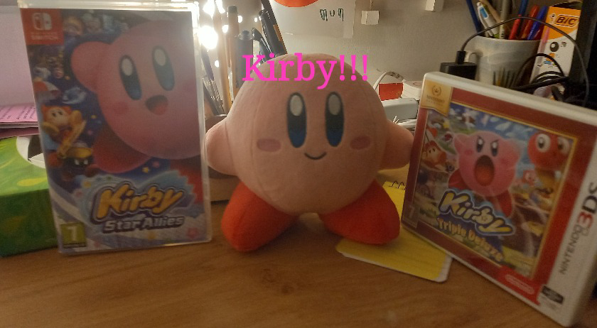 Kirby plush announcement temp Blank Meme Template