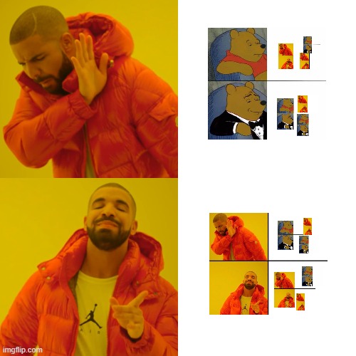 They're basically the same thing | image tagged in memes,drake hotline bling | made w/ Imgflip meme maker