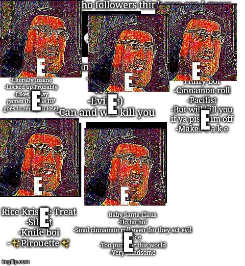 So | E; E; E; E; E | made w/ Imgflip meme maker