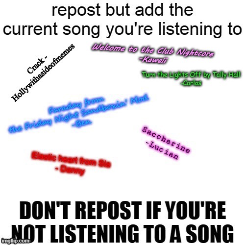 yeah i listen to Nightcore shit | Welcome to the Club Nightcore
-Kawaii | made w/ Imgflip meme maker