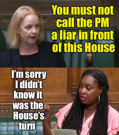 The House of Commons does not like common language | You must not 
call the PM 
a liar in front 
of this House; I’m sorry
 I didn’t 
know it 
was the 
House’s
turn | image tagged in boris johnson,liar | made w/ Imgflip meme maker