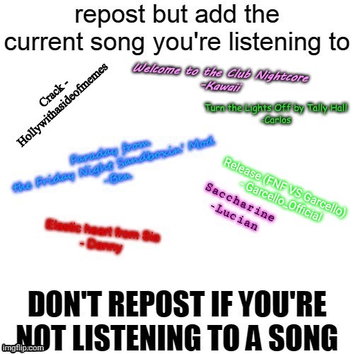 Release (FNF VS Garcello)
 - Garcello_Official | made w/ Imgflip meme maker