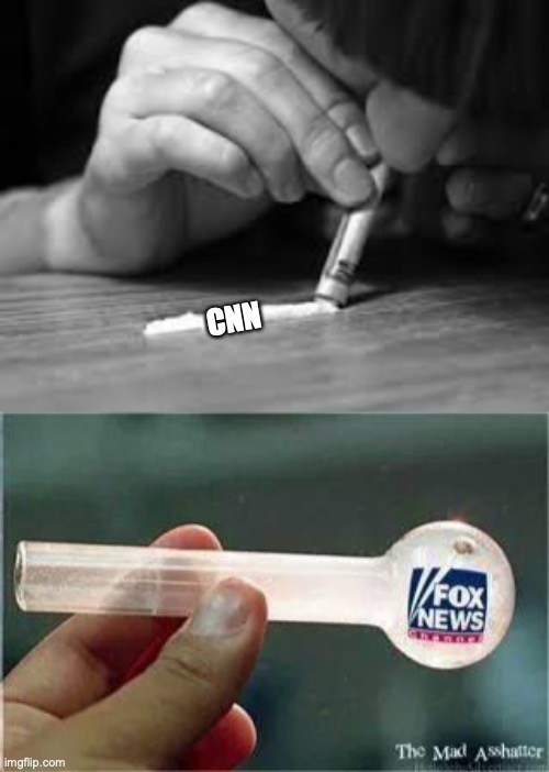 CNN | image tagged in snorting,fox news | made w/ Imgflip meme maker