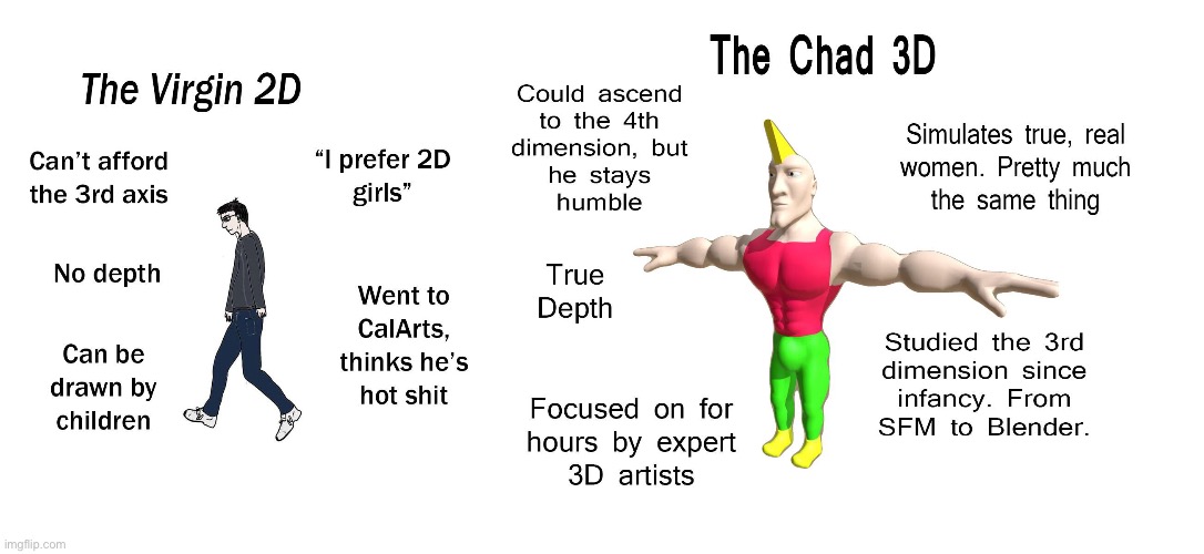 Yes | image tagged in 3d chad | made w/ Imgflip meme maker