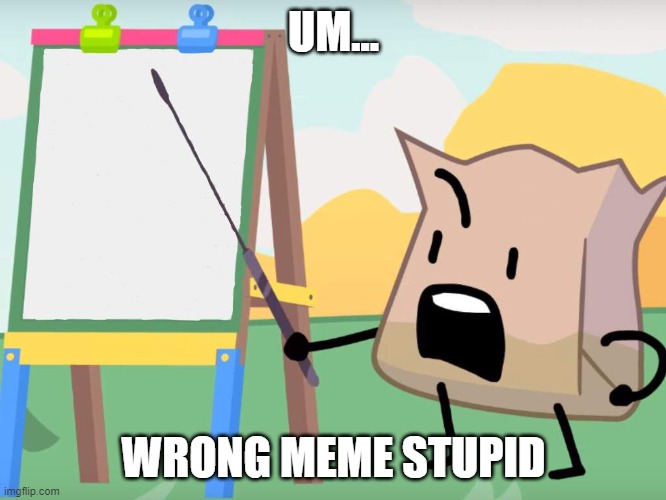 stupids | UM... WRONG MEME STUPID | image tagged in listen up bakas- | made w/ Imgflip meme maker