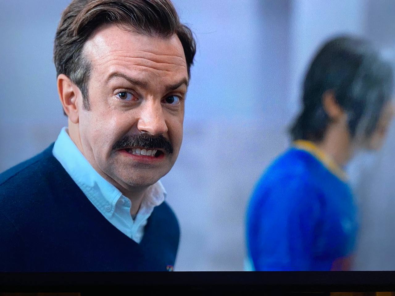 High Quality Ted Lasso Cringe Blank Meme Template