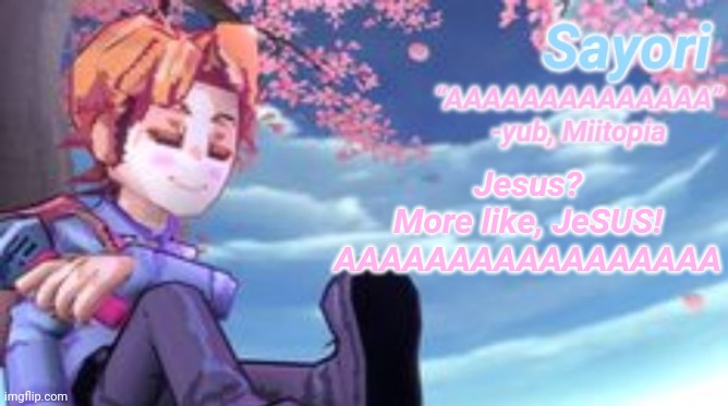 Seeeeeeampieeeeeeee teeeeempooooooooo | Jesus?
More like, JeSUS!
AAAAAAAAAAAAAAAAA | image tagged in seeeeeeampieeeeeeee teeeeempooooooooo | made w/ Imgflip meme maker