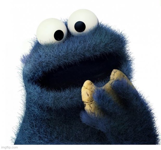 Cookie Monster Love Story | image tagged in cookie monster love story | made w/ Imgflip meme maker