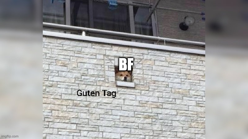 Guten Tag | BF | image tagged in guten tag | made w/ Imgflip meme maker