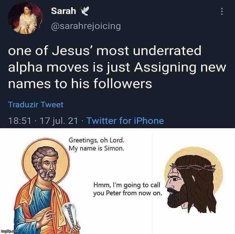 Jesus alpha move | image tagged in jesus alpha move,repost | made w/ Imgflip meme maker