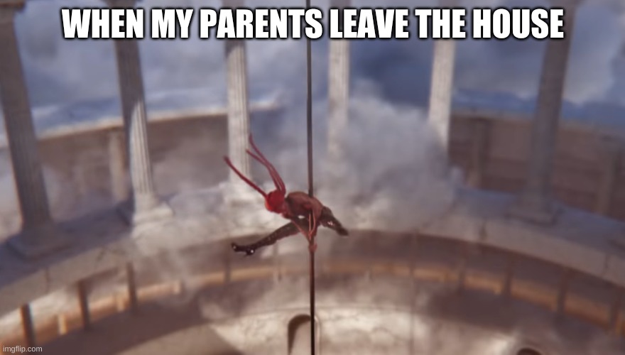 Montero | WHEN MY PARENTS LEAVE THE HOUSE | image tagged in montero | made w/ Imgflip meme maker