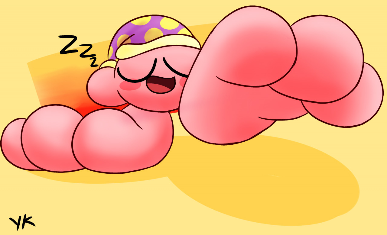 High Quality Sleepwalking Kirby Blank Meme Template