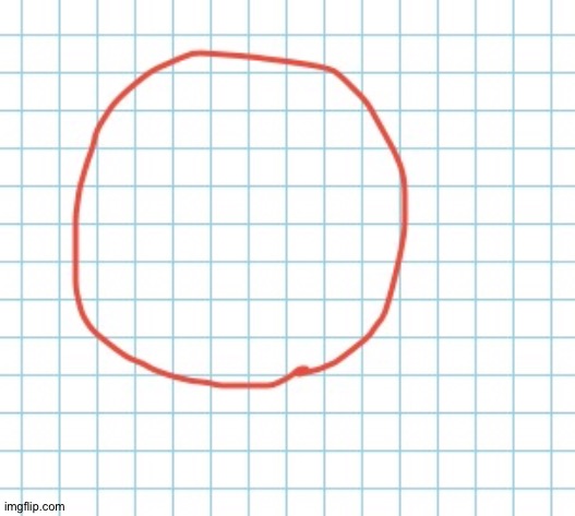 I drew a not so perfect circle | made w/ Imgflip meme maker