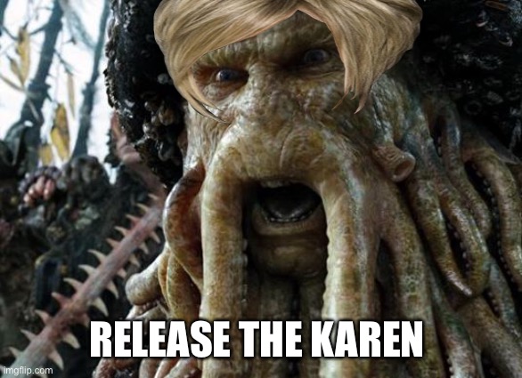 Release the Karen | RELEASE THE KAREN | image tagged in rls kraken | made w/ Imgflip meme maker