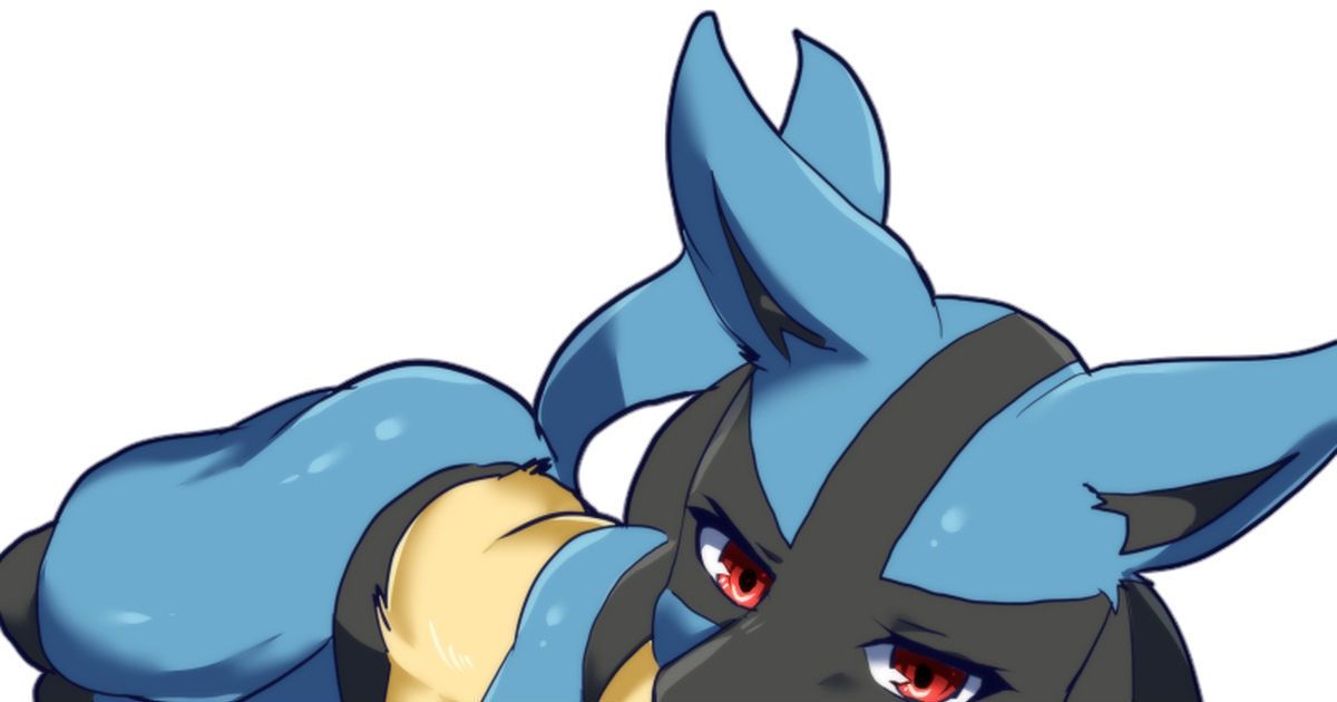 High Quality Lucario Blank Meme Template