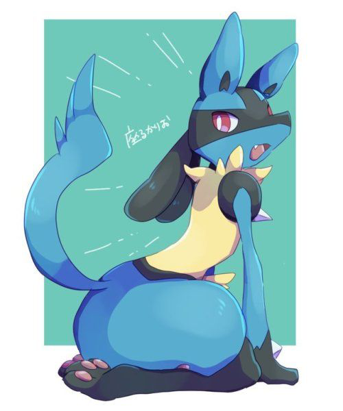 High Quality Lucario Blank Meme Template