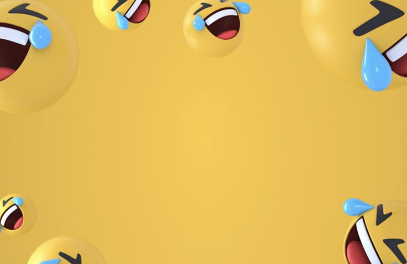 Laughing emoji background Blank Meme Template