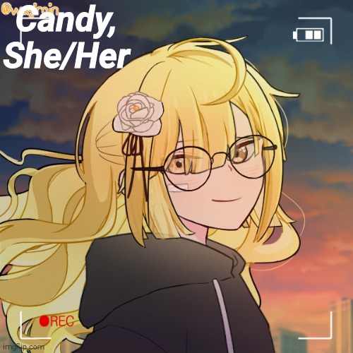 Candy, She/Her | made w/ Imgflip meme maker