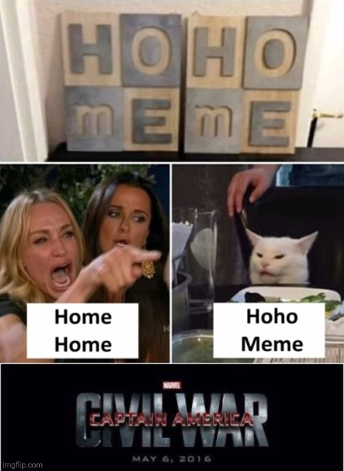 Ho ho meme | image tagged in memes,marvel civil war 1 | made w/ Imgflip meme maker