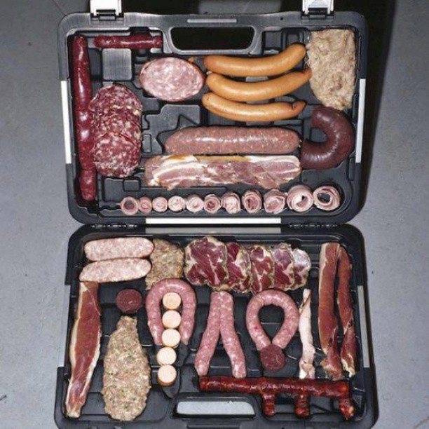 Meat suitcase Blank Meme Template