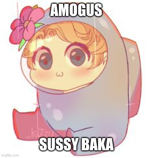 When Sus | AMOGUS; SUSSY BAKA | image tagged in when sus | made w/ Imgflip meme maker