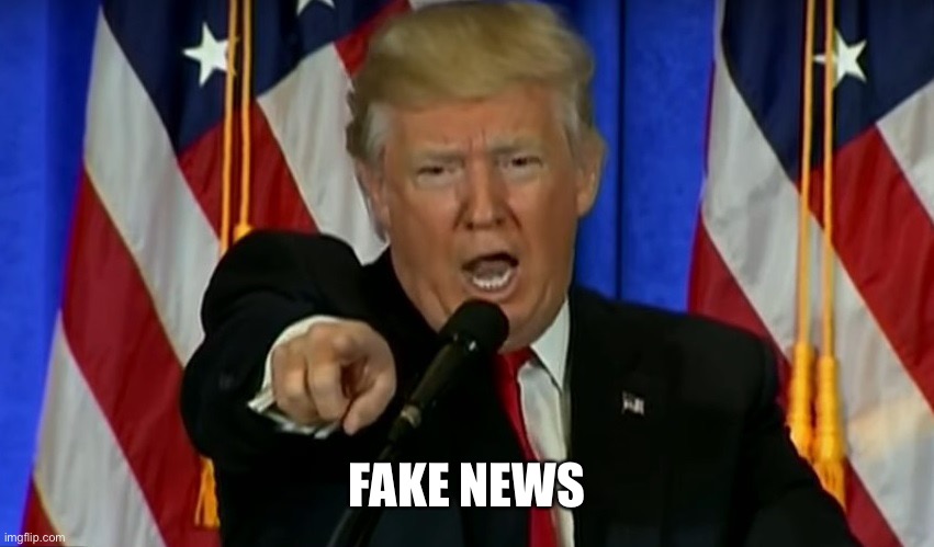 Trump Fake News  | FAKE NEWS | image tagged in trump fake news | made w/ Imgflip meme maker